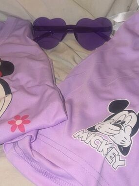 Disney Lavender Mickey & Daisy Graphic Tank Top for Kids